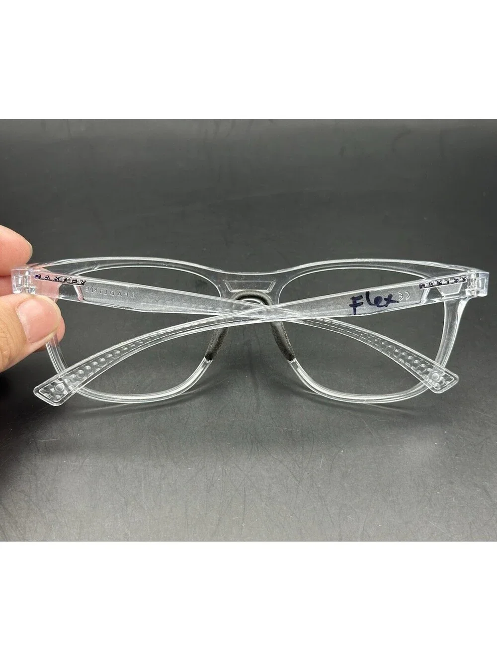 Oakley Leadline Polished Clear Frame (Purple Icon) OO9473-0856
